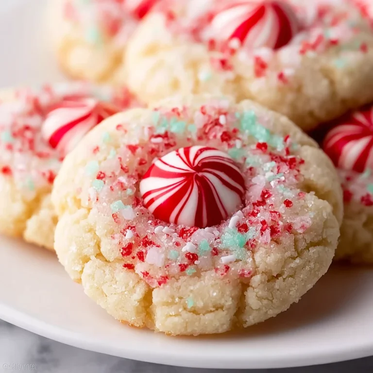 Candy Cane Kiss Cookies