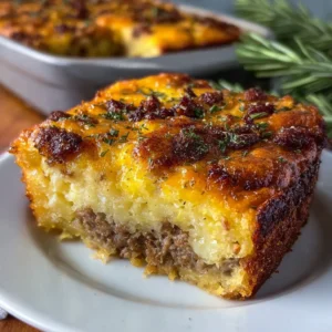 Crispy Cheesy Sausage Breakfast Potato Casserole (Easy!)