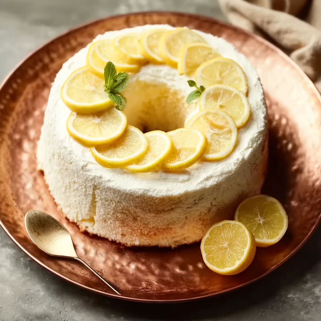 Easiest Angel Food Lemon Cake