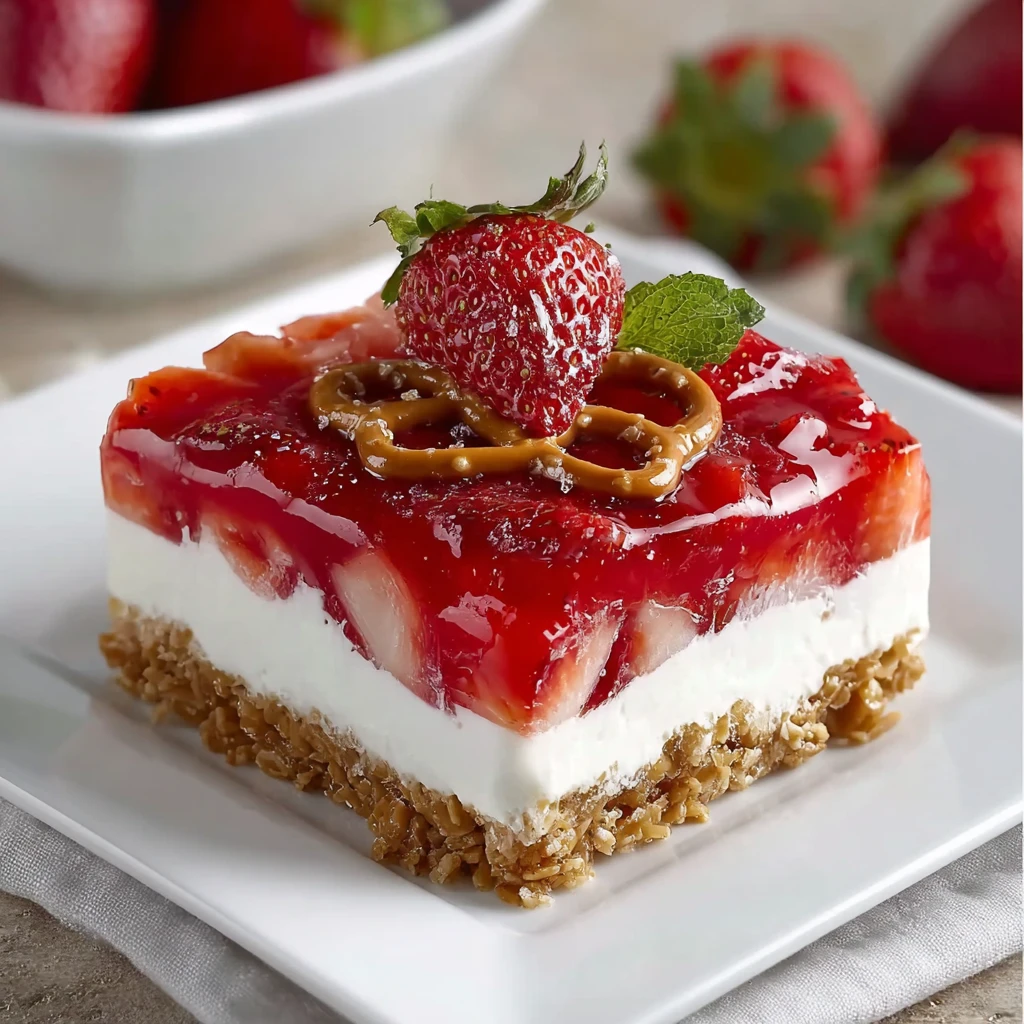 Strawberry Pretzel Salad Recipe