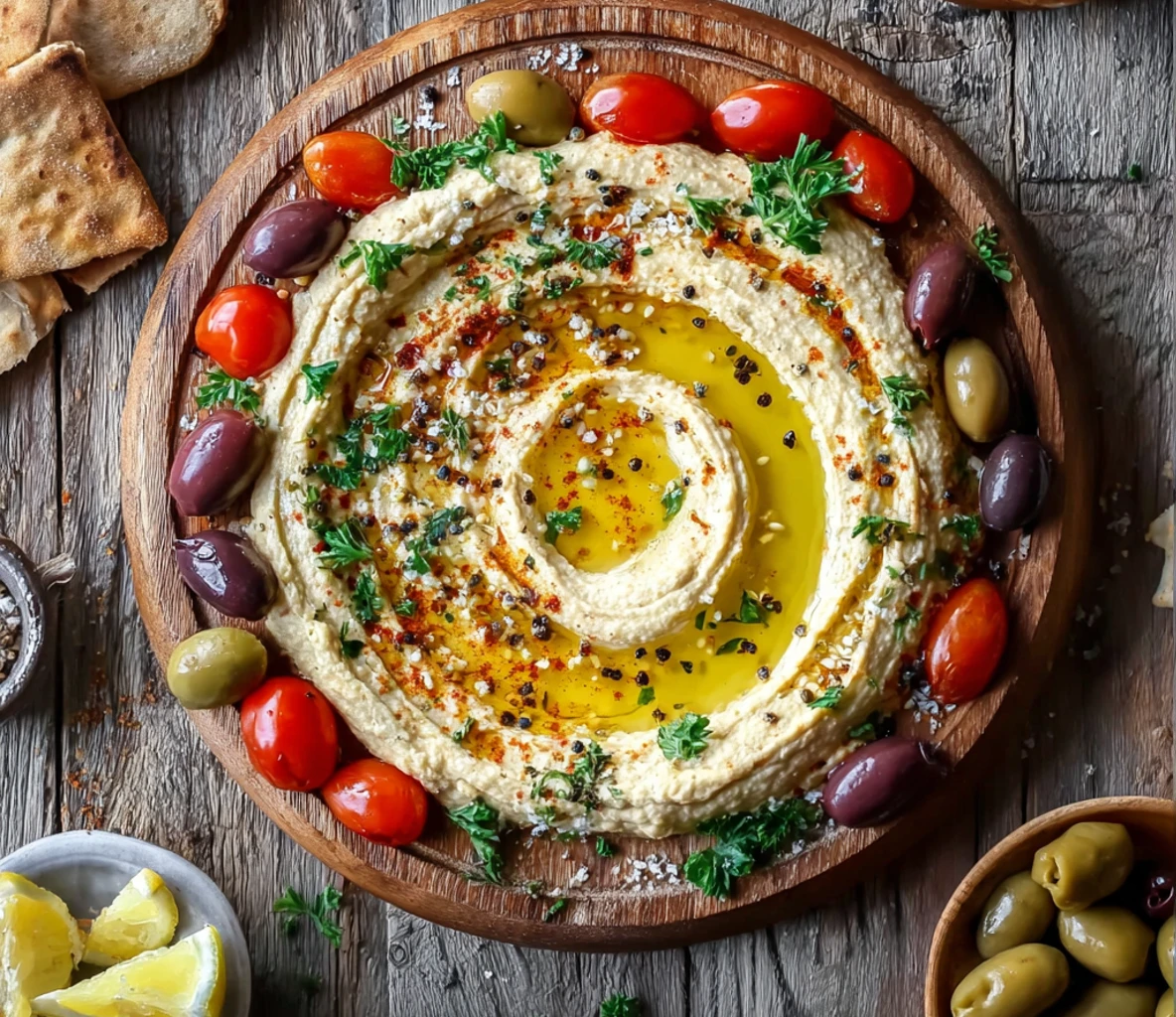 Ultimate Greek Style Loaded Hummus