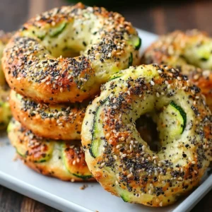 Zucchini Bagels (Low Carb, Keto)