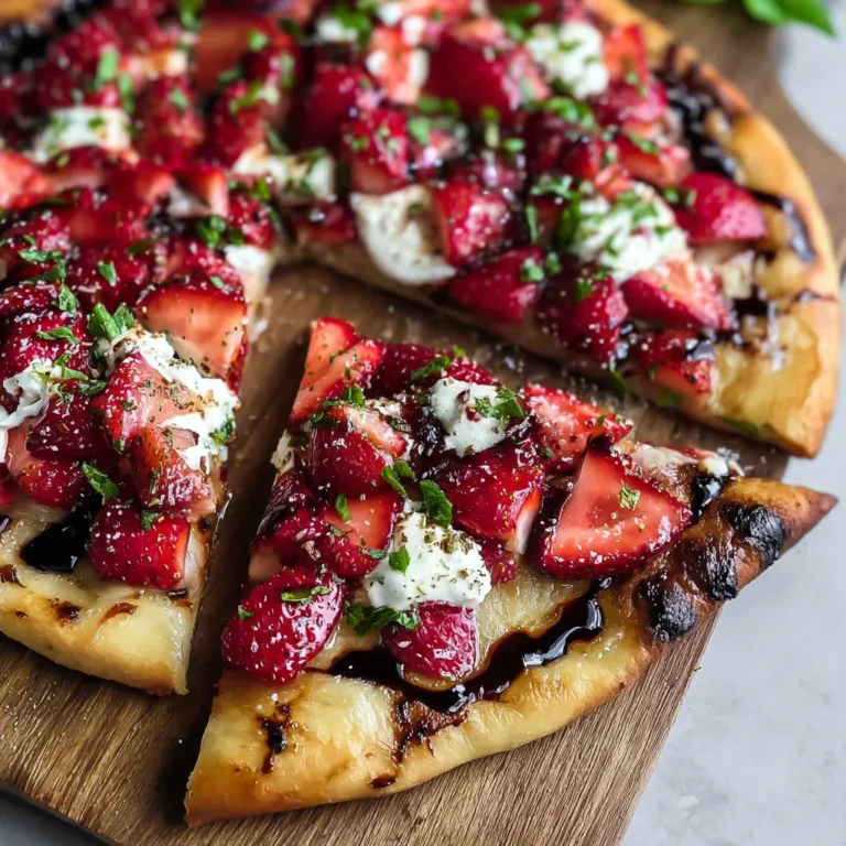 Balsamic Strawberry Flatbread Sweet Savory Summer Recipe