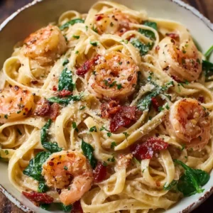 Creamy Tuscan Garlic Butter Shrimp Pasta (30-Min)