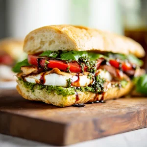 Chicken Caprese Sandwich