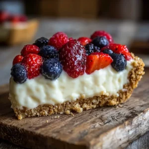 Creamy No-Bake Flag Icebox Pie Recipe with Fresh Berries Easy Step-by-Step Guide