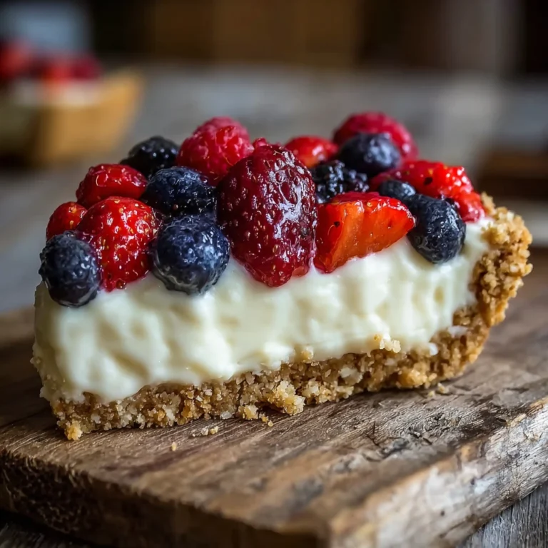 Creamy Nobake Flag Icebox Pie Recipe Fresh Berries