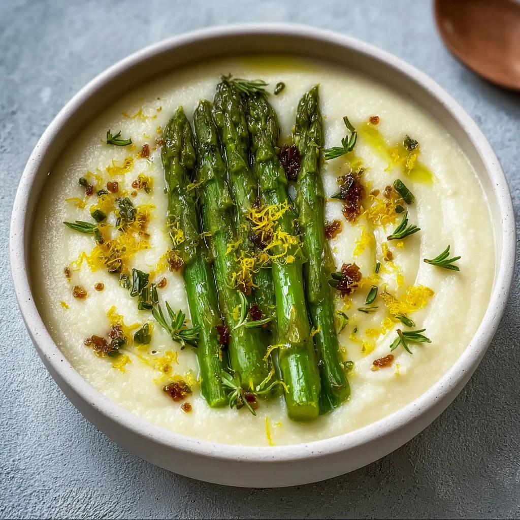 Creamy Roasted Asparagus Soup Recipe Homemade Brown Butter