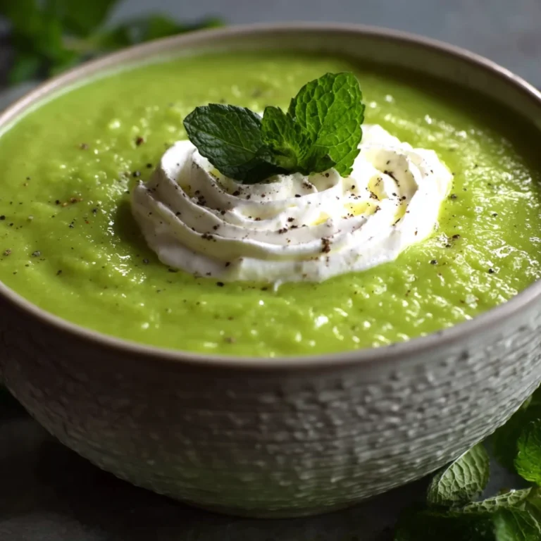 Fresh Chilled Pea Mint Soup Recipe Perfect Summer