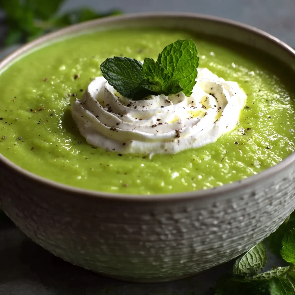 Fresh Chilled Pea Mint Soup Recipe Perfect Summer