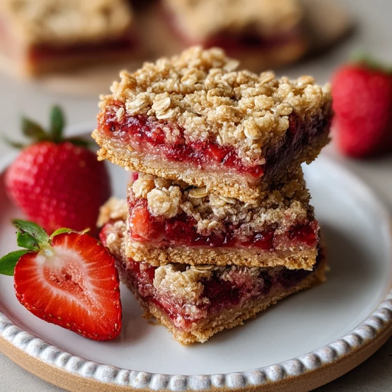 Healthy Strawberry Oatmeal Bars