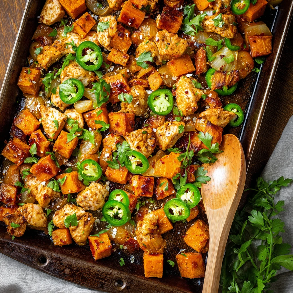 Hot Honey Chicken Sheet Pan Meal