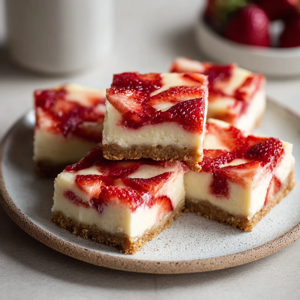 Keto Strawberry Cheesecake Bars Creamy Low Carb Sugar
