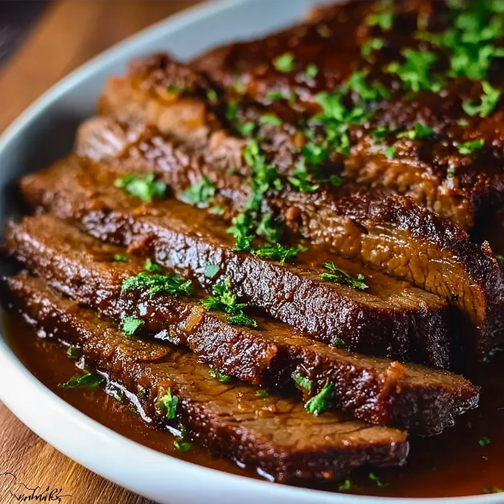 Tender Braised Beef Brisket Juicy Slowcooked Full Flavor