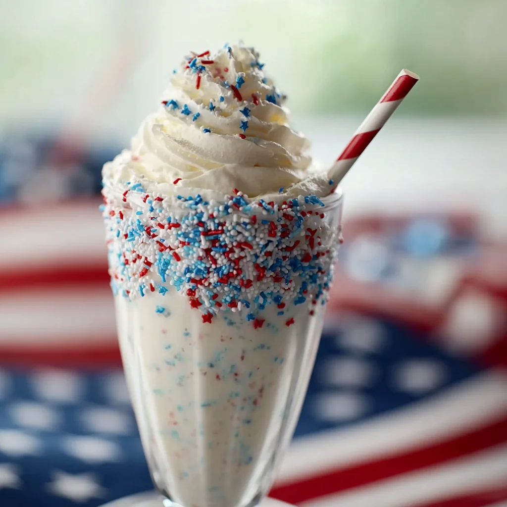 4th of July milkshake