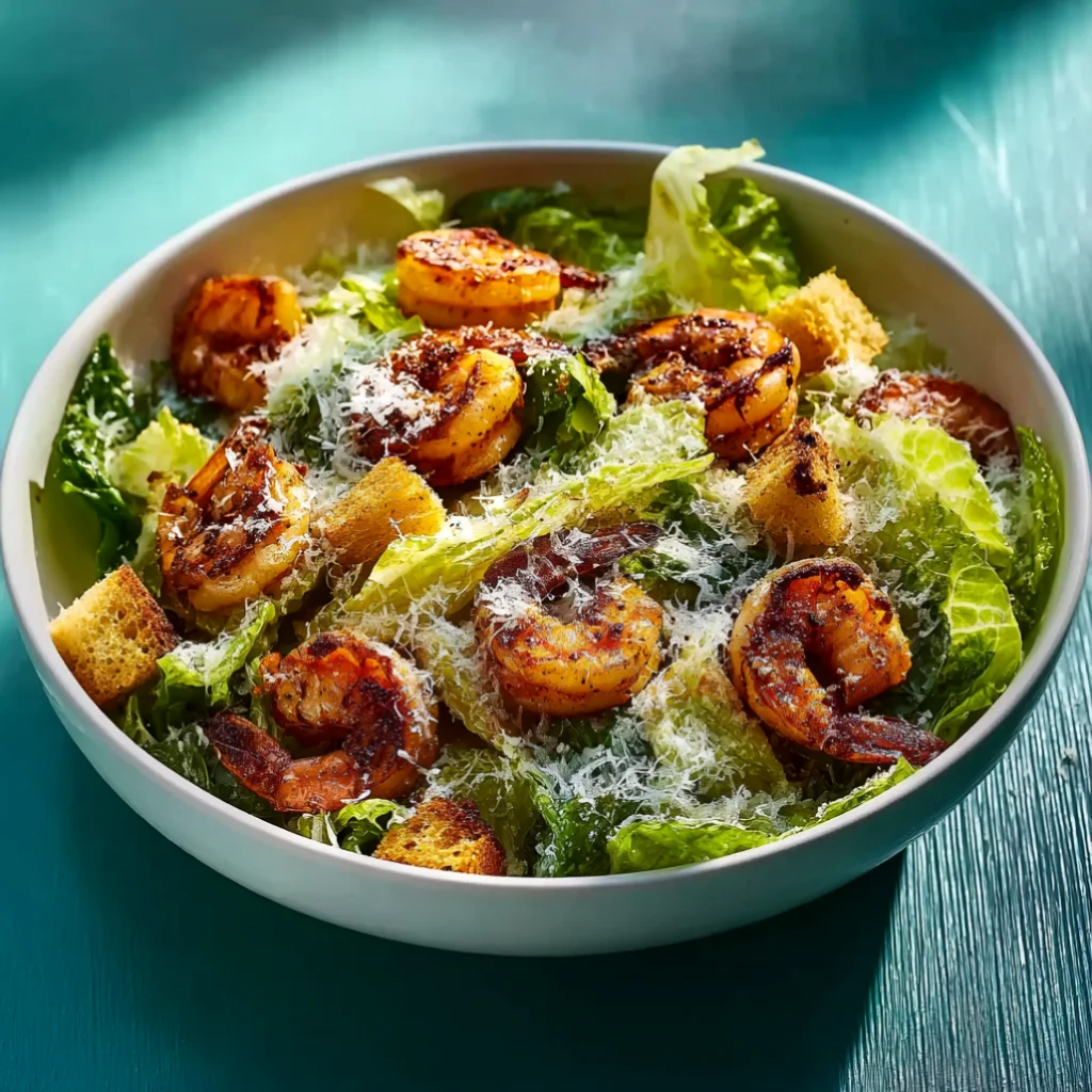 Blackened Shrimp Caesar Salad