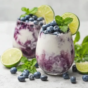 Blueberry Rum Colada Recipe — Easy Tropical Summer Cocktail