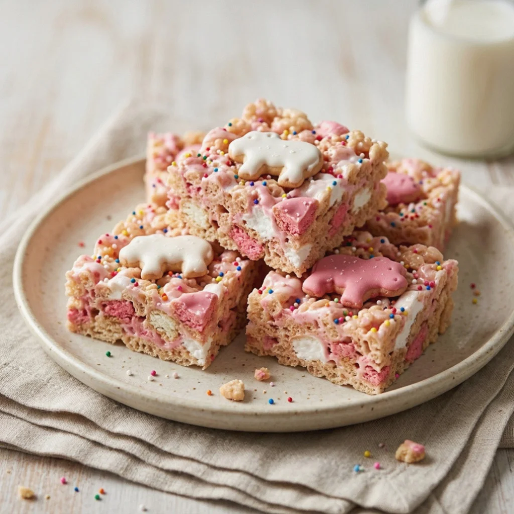 Circus Animal Rice Krispie Treats