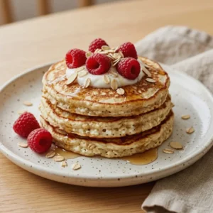 Cottage Cheese Oat Pancakes