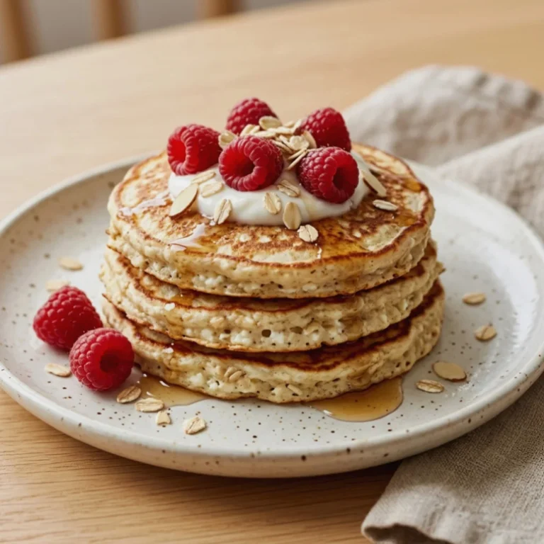 Cottage Cheese Oat Pancakes