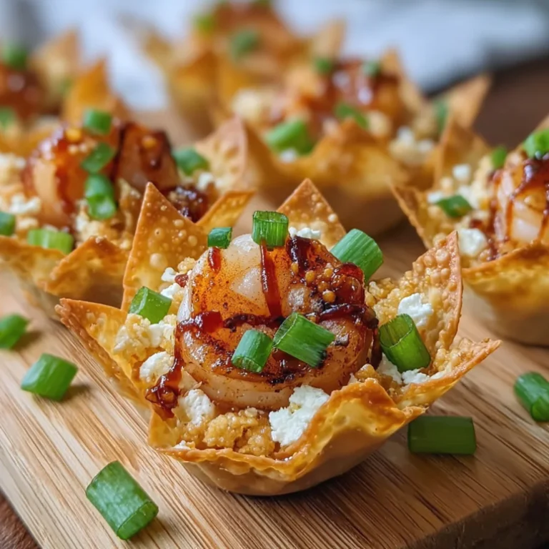 Crispy Shrimp Wonton Cups