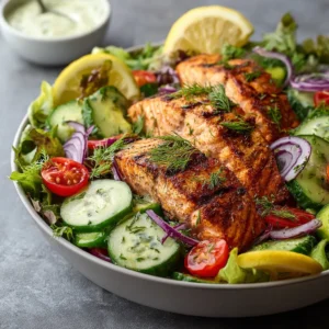 Healthy Salmon Salad Recipe | Easy Meal Idea