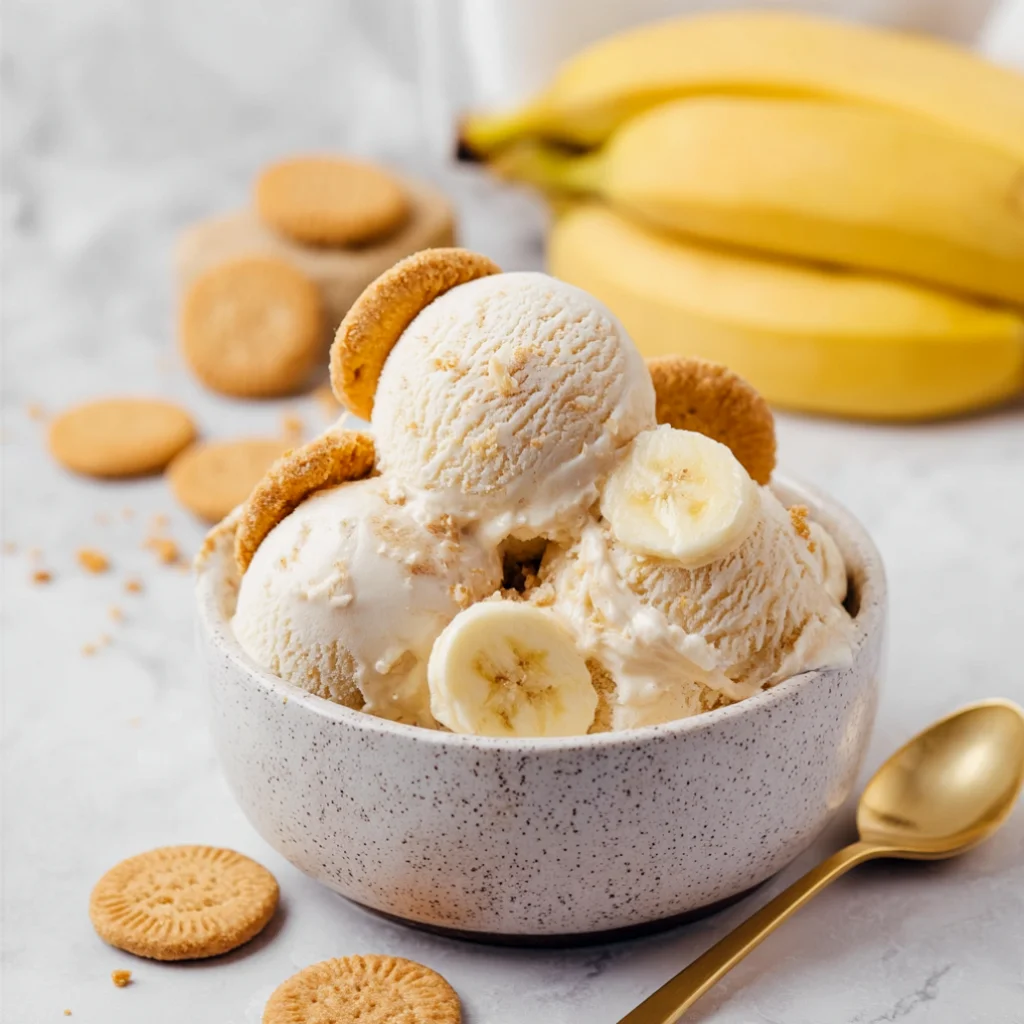 High-Protein Banana Pudding Ice Cream