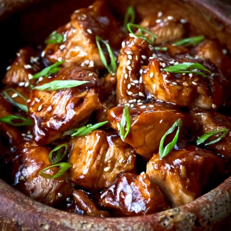 High Protein Crockpot Sesame Chicken