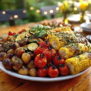 High Protein Fresh End-of-Summer Dinner with Garden Vegetables – Easy Healthy Recipe