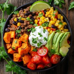 High Protein Sweet Potato Taco Bowls – Easy Healthy Mexican-Inspired Dinner Recipe