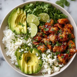 Honey Lime Chicken & Avocado Rice Bowl