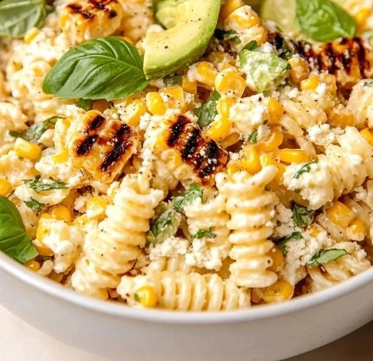 Juicy Street Corn Pasta Salad