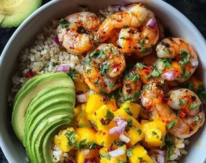 Shrimp and Avocado Bowls with Mango