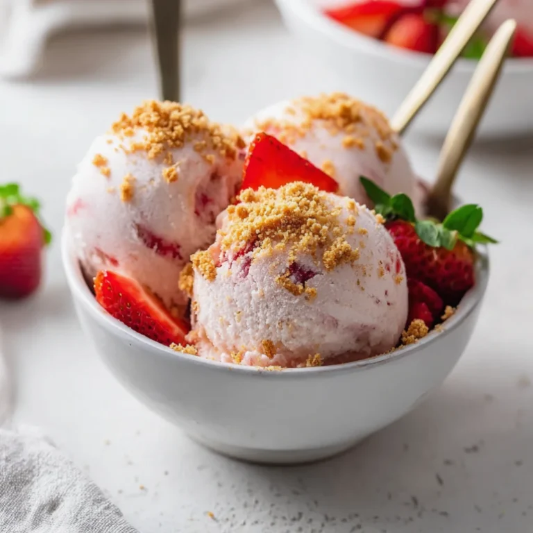 Strawberry Cheesecake Cottage Cheese Ice Cream