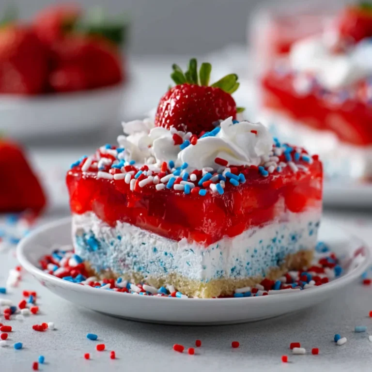 Summer Berry Jello Lasagna