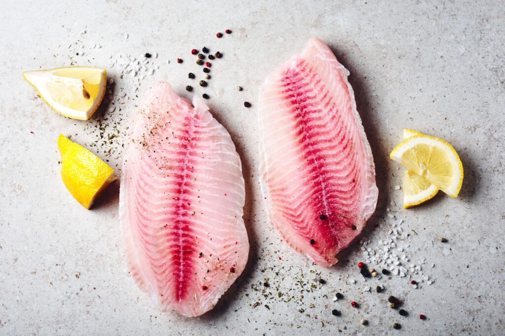 crispy air fryer tilapia fillets with lemon