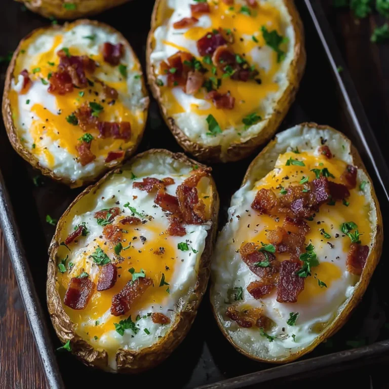 Twice Baked Loaded Breakfast Potatoes