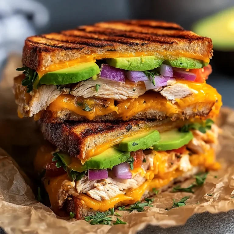 Chicken Avocado Melt Sandwich