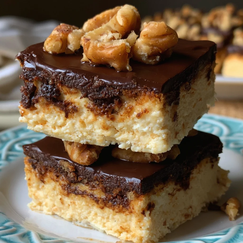 Cottage Cheese Snicker Squares