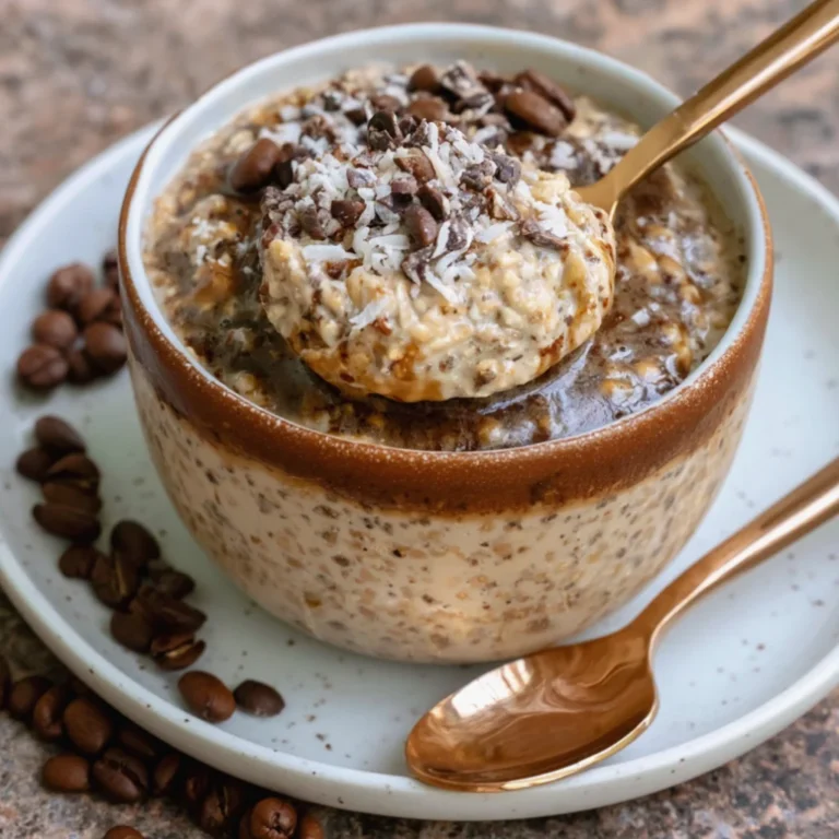 High-Protein Brown Sugar Shaken Espresso Overnight Oats
